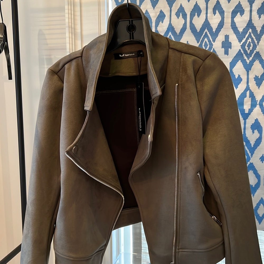 Womens faux suede jacket small
